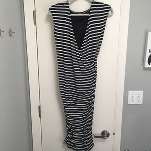 Target brand Mossimo Striped Midi-Length Dress L